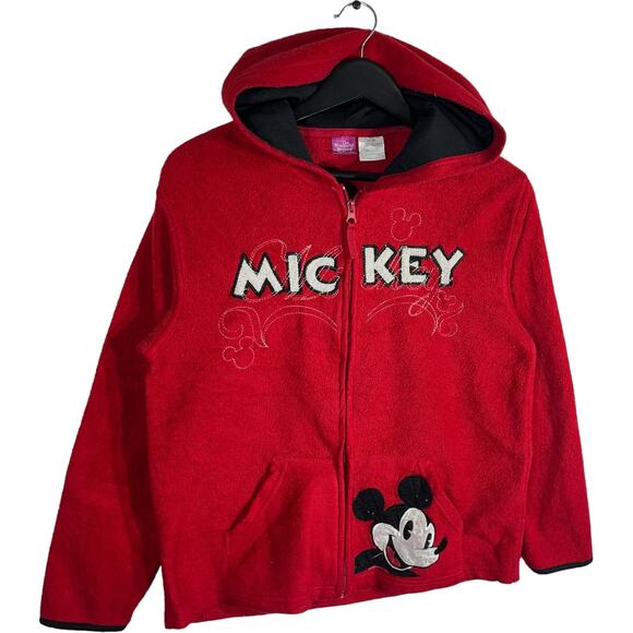 Disney Mickey Mouse Embroidered Full Zip Hoodie - Picture 3 of 7